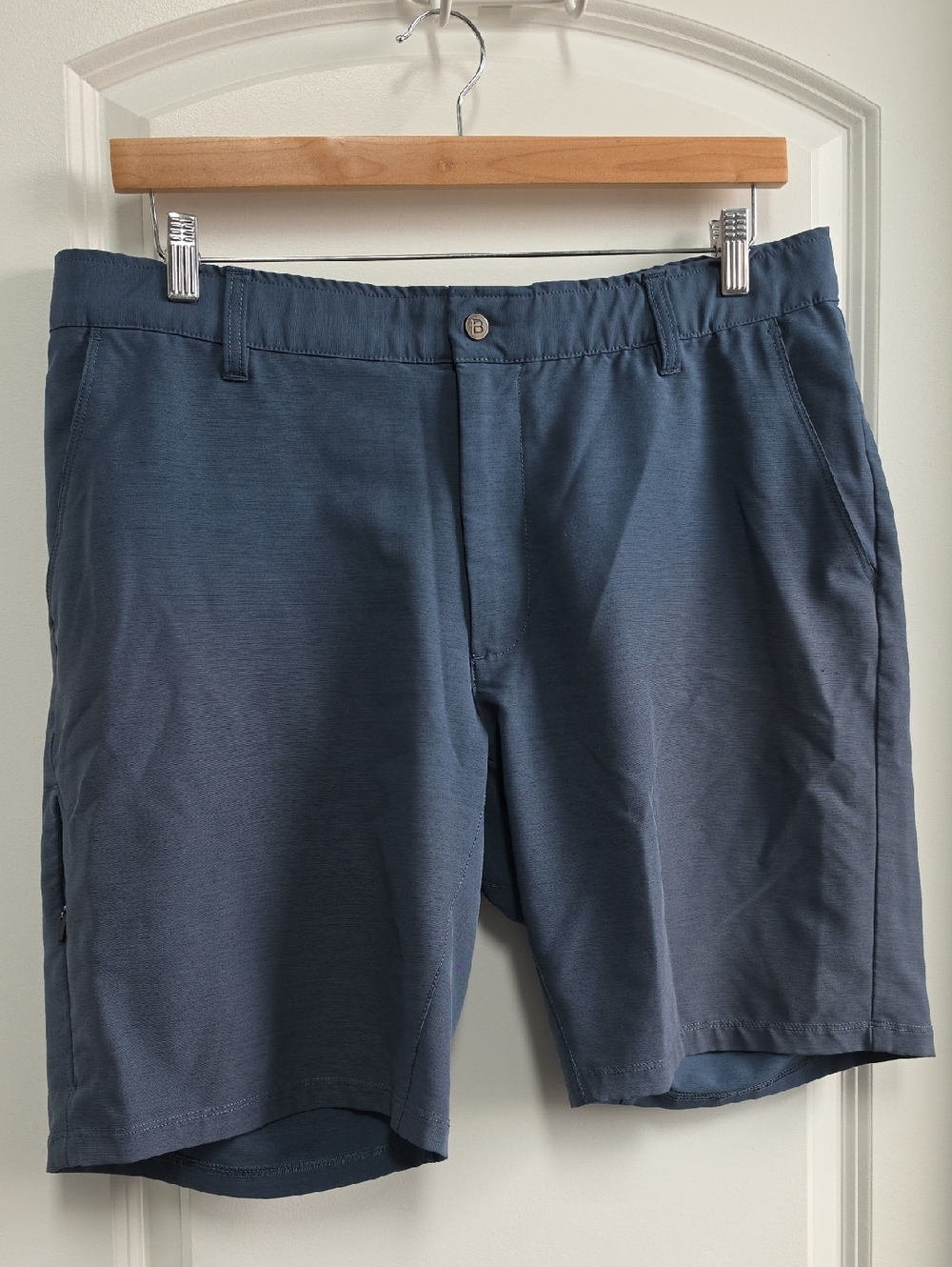 BYLT Basics Men's Hybrid Shorts in Slate Blue